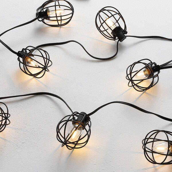 Safavieh Garnet Led Outdoor String Lights - Black | Lightbulbs | Modishstore - 3