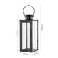 Safavieh Lorient Outdoor Lantern Set Of 2 - Black | Outdoor Lights | Modishstore - 3