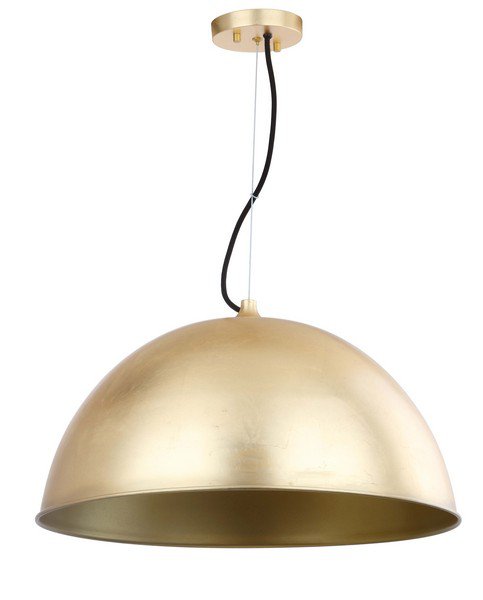 Safavieh Archer Dome 21-Inch Dia Adjustable Pendant - Gold Leaf | Pendant Lamps | Modishstore - 2