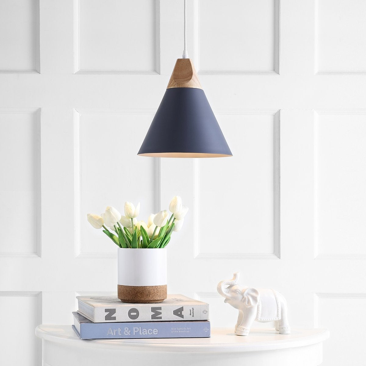 Safavieh Cila Pendant - Dark Grey | Pendant Lamps | Modishstore
