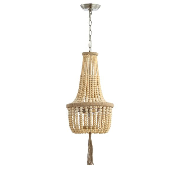 Safavieh Wynne Pendant - Brown Wooden Finish | Pendant Lamps | Modishstore - 2
