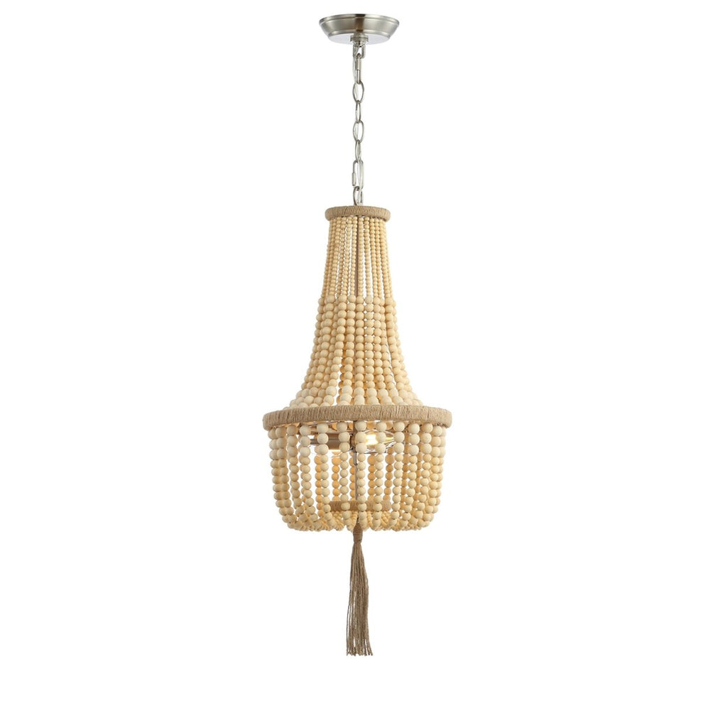 Safavieh Wynne Pendant - Brown Wooden Finish | Pendant Lamps | Modishstore - 3