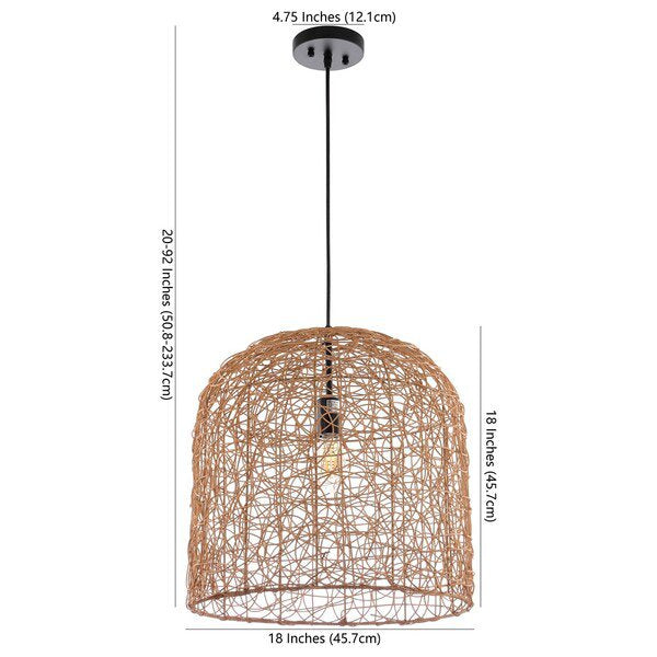 Safavieh Bianco Pendant - Natural | Pendant Lamps | Modishstore - 3