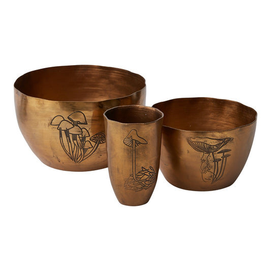 Portabello Bowl Set Of 2 By Accent Decor | Decorative Bowls | Modishstore