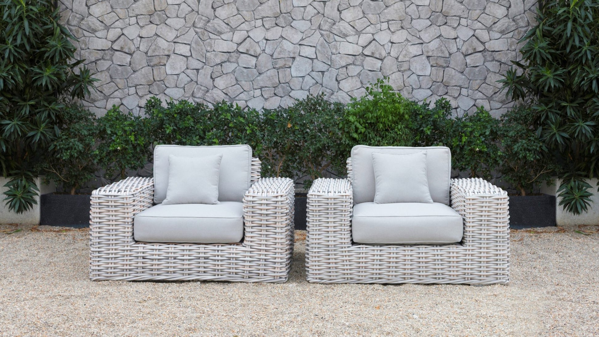 Renava Portugal - Outdoor Grey Wicker Sofa Set | Outdoor Sofas, Loveseats & Sectionals | Modishstore - 4