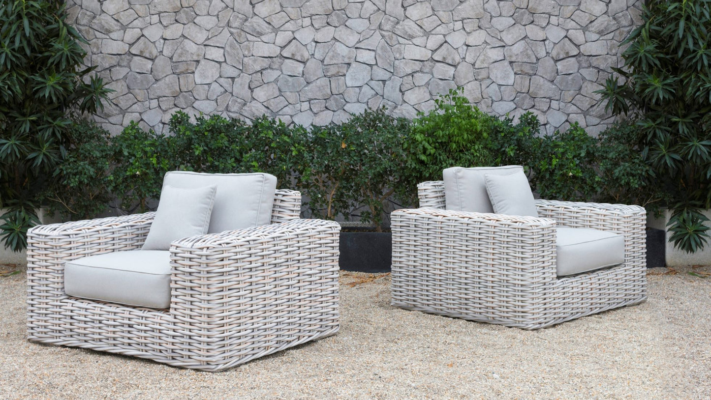 Renava Portugal - Outdoor Grey Wicker Sofa Set | Outdoor Sofas, Loveseats & Sectionals | Modishstore - 5