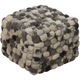 Surya Poufs Cube Pouf - Textural - POUF-14 | Poufs | Modishstore-3