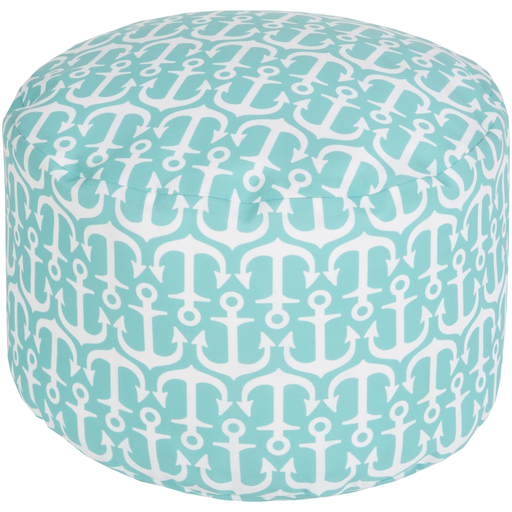 Surya Poufs Cylinder Pouf - Coastal - POUF-303 | Poufs | Modishstore-3