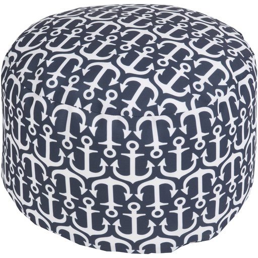Surya Poufs Cylinder Pouf - Coastal - POUF-303 | Poufs | Modishstore-4