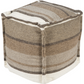 Surya Poufs Cube Pouf - Stripes - POUF-96 | Poufs | Modishstore-2