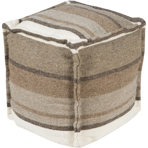 Surya Poufs Cube Pouf - Stripes - POUF-96 | Poufs | Modishstore-2