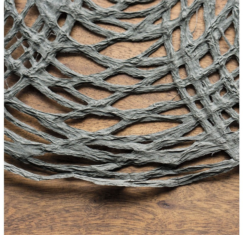 Handmade Paper, 'Solar' Grey by Gold Leaf Design Group | Wall Decor | Modishstore - 4