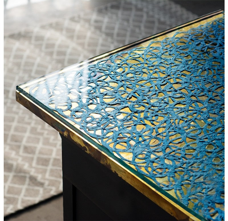 Handmade Paper, 'Scribble', Indigo by Gold Leaf Design Group | Wall Decor | Modishstore - 3