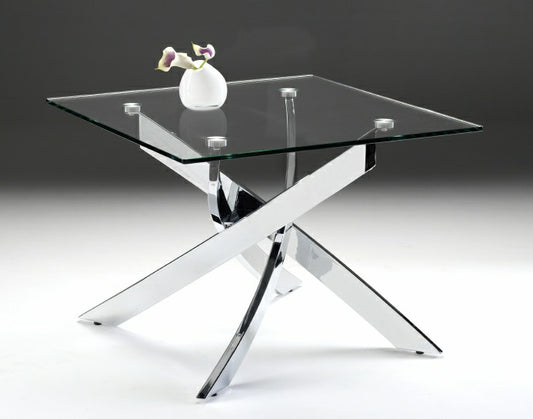 Modrest Pyrite Modern Glass End Table | Modishstore | End Tables