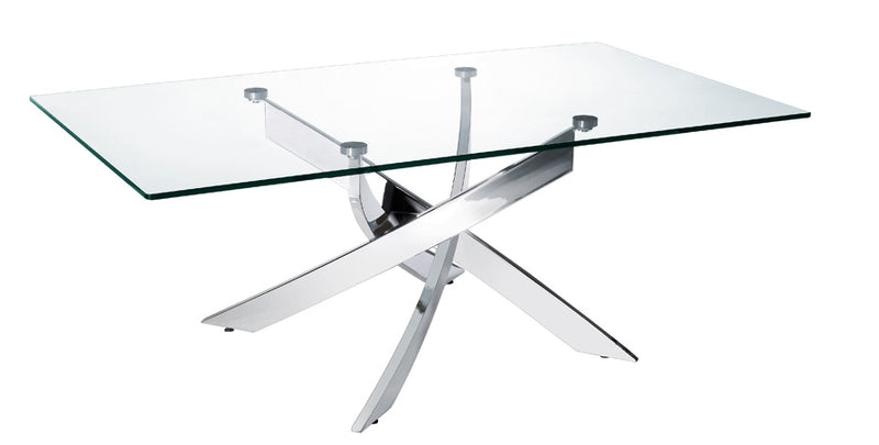 Vig Furniture Modrest Pyrite Modern Glass Coffee Table | Modishstore | Coffee Tables