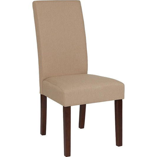 Greenwich Series Beige Fabric Parsons Chair By Flash Furniture | Dining Chairs | Modishstore