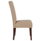 Greenwich Series Beige Fabric Parsons Chair By Flash Furniture | Dining Chairs | Modishstore - 2