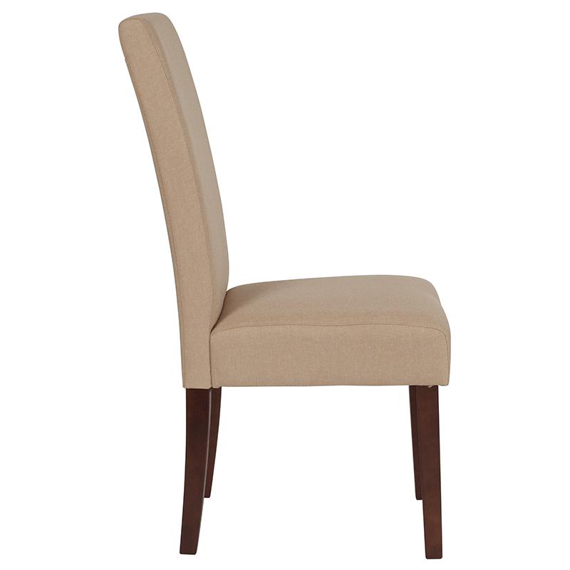 Greenwich Series Beige Fabric Parsons Chair By Flash Furniture | Dining Chairs | Modishstore - 2