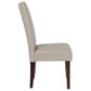 Greenwich Series Beige Leathersoft Parsons Chair By Flash Furniture | Dining Chairs | Modishstore - 2