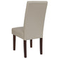 Greenwich Series Beige Leathersoft Parsons Chair By Flash Furniture | Dining Chairs | Modishstore - 3