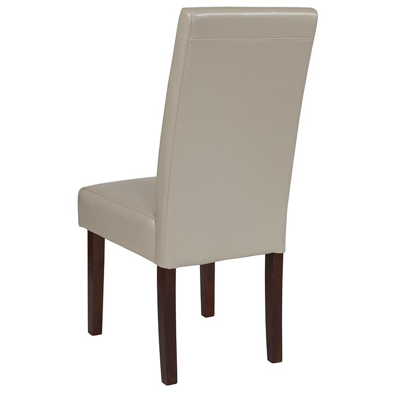 Greenwich Series Beige Leathersoft Parsons Chair By Flash Furniture | Dining Chairs | Modishstore - 3