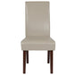 Greenwich Series Beige Leathersoft Parsons Chair By Flash Furniture | Dining Chairs | Modishstore - 4