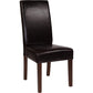 Greenwich Series Brown Leathersoft Parsons Chair By Flash Furniture | Dining Chairs | Modishstore - 1