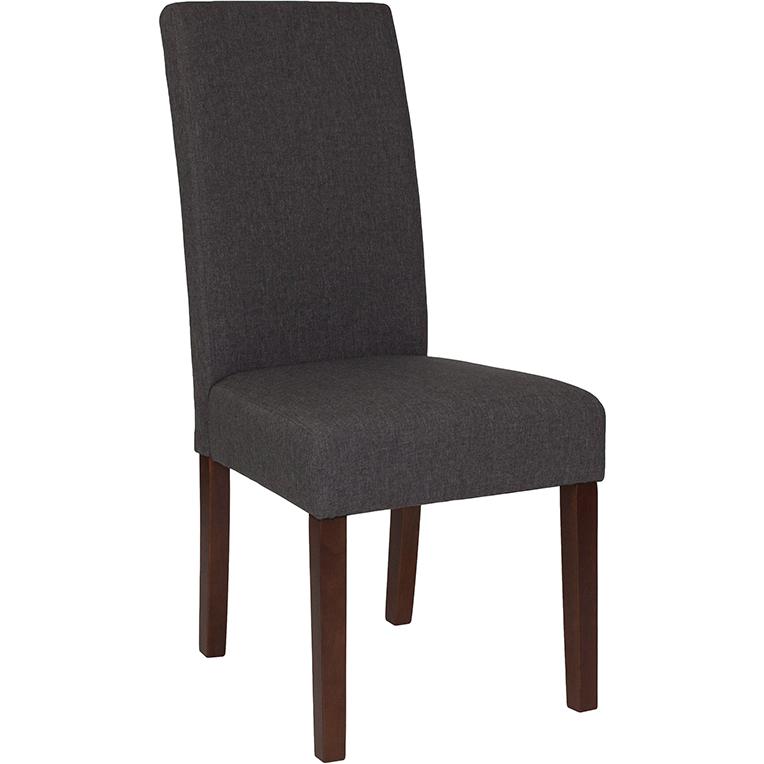 Greenwich Series Gray Fabric Parsons Chair By Flash Furniture | Dining Chairs | Modishstore - 1