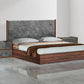Nova Domus Rado - Modern Walnut & Volcanic Slate Bed | Beds | Modishstore - 4