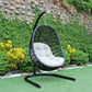 Renava Havana Outdoor Black & Beige Hanging Chair | Modishstore | Outdoor Recliners & Lounge Chairs
