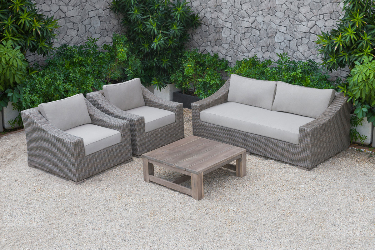 Renava Palisades Outdoor Beige Wicker Sofa Set-2