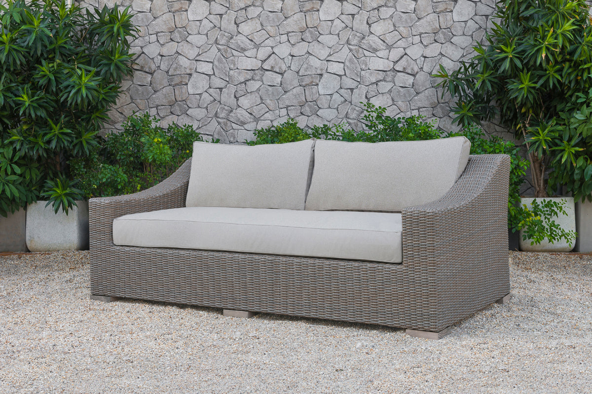 Renava Palisades Outdoor Beige Wicker Sofa Set-4