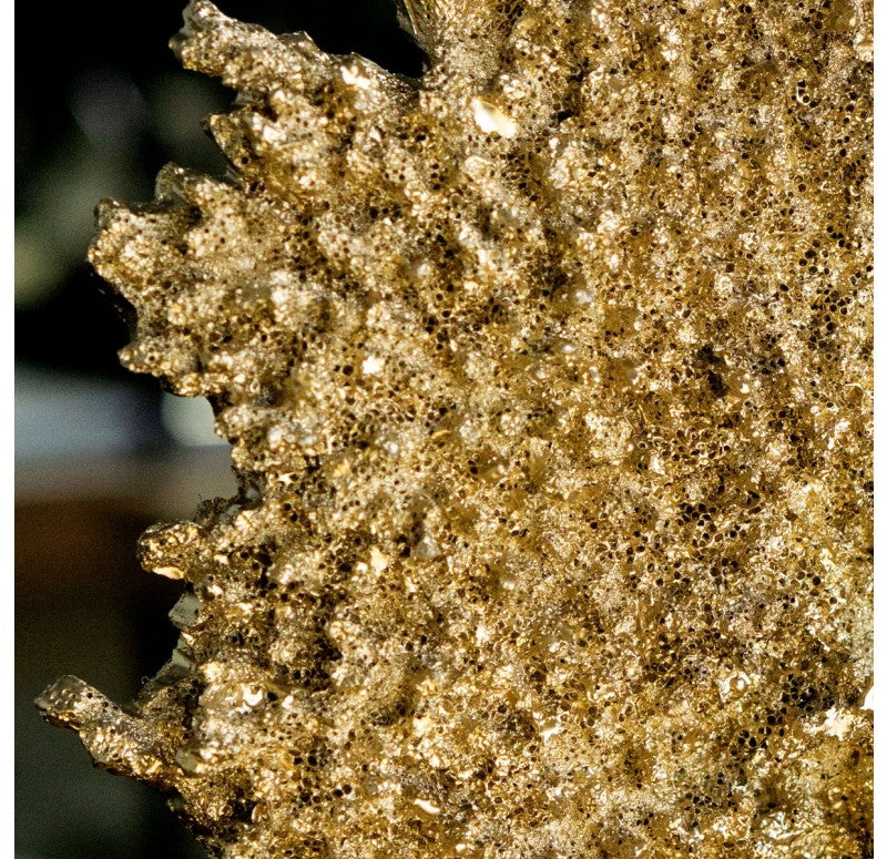 Gold Leaf Design Group Coral Sculpture Gold | Sculptures | Modishstore-2