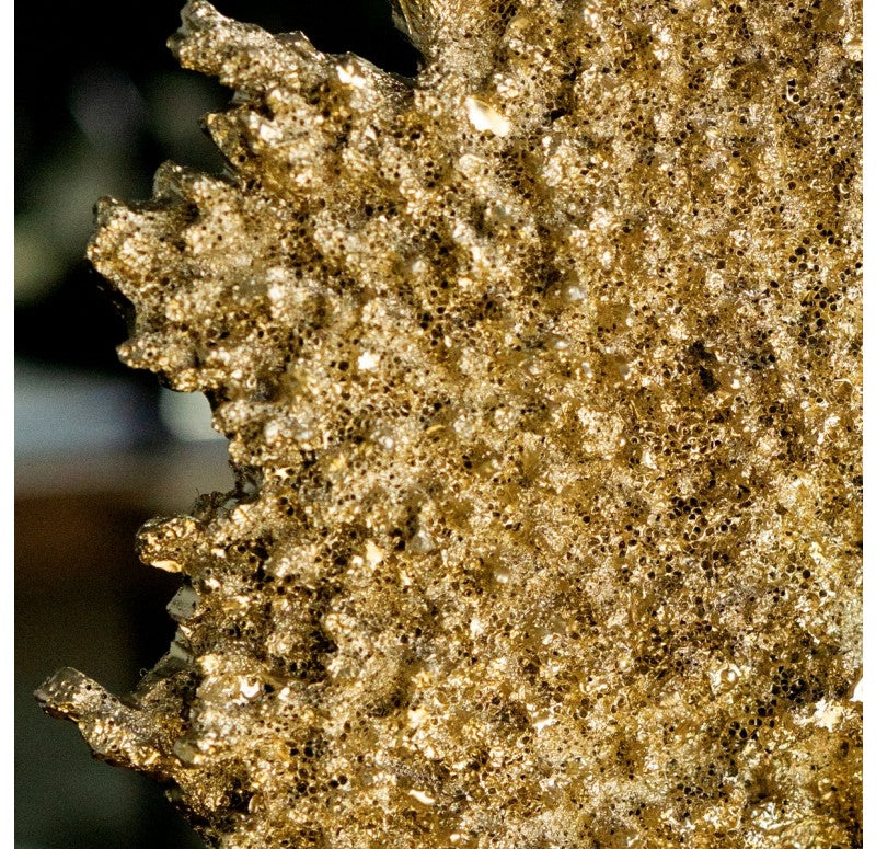 Gold Leaf Design Group Coral Sculpture Gold | Sculptures | Modishstore - 2