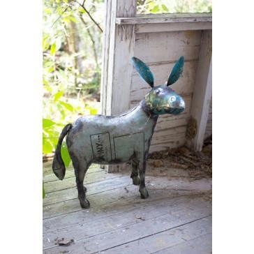 Kalalou Reclaimed Metal Donkey-2