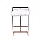 Vig Furniture Modrest Halifax Modern White Faux Fur & Rosegold Bar Stool | Modishstore | Bar Stools-2
