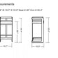 Vig Furniture Modrest Halifax Modern Black Leatherette & Rosegold Bar Stool | Modishstore | Bar Stools-5