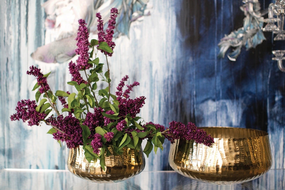 Roberi Bowl/Planter Floral Arrangements By Accent Decor | Planters, Troughs & Cachepots | Modishstore - 1