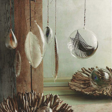Roost Floating Feather Ornaments - Large - Set Of 3