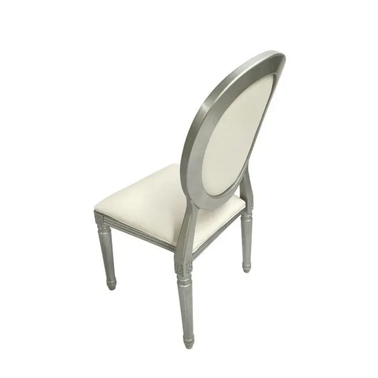 Resin Pop Louis Banquet Chair - Silver Set Of 4 By Atlas | Dining Chairs| Modishstore