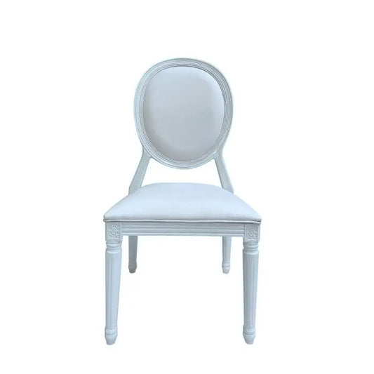 Resin Pop Louis Banquet Chair - White Set Of 4 By Atlas | Dining Chairs| Modishstore