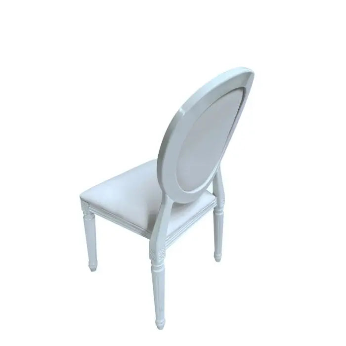 Resin Pop Louis Banquet Chair - White Set Of 4 By Atlas | Dining Chairs| Modishstore - 3