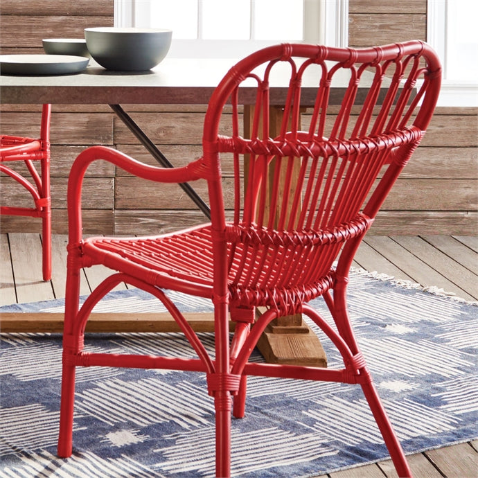 Red American Revival Cafe Chair by Napa Home & Garden | Armchairs | Modishstore - 2