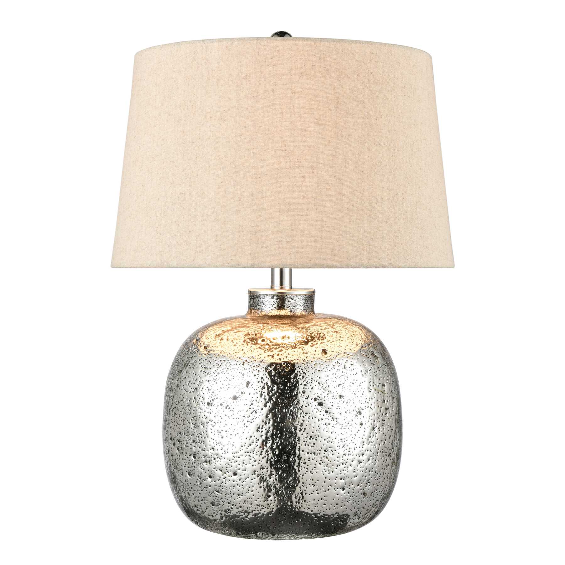 Cicely 24'' High 1-Light Table Lamp - Silver Mercury By ELK |Table Lamps |Modishstore 