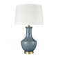 Nina Grove 28'' High 1-Light Table Lamp - Blue By ELK |Table Lamps |Modishstore - 2