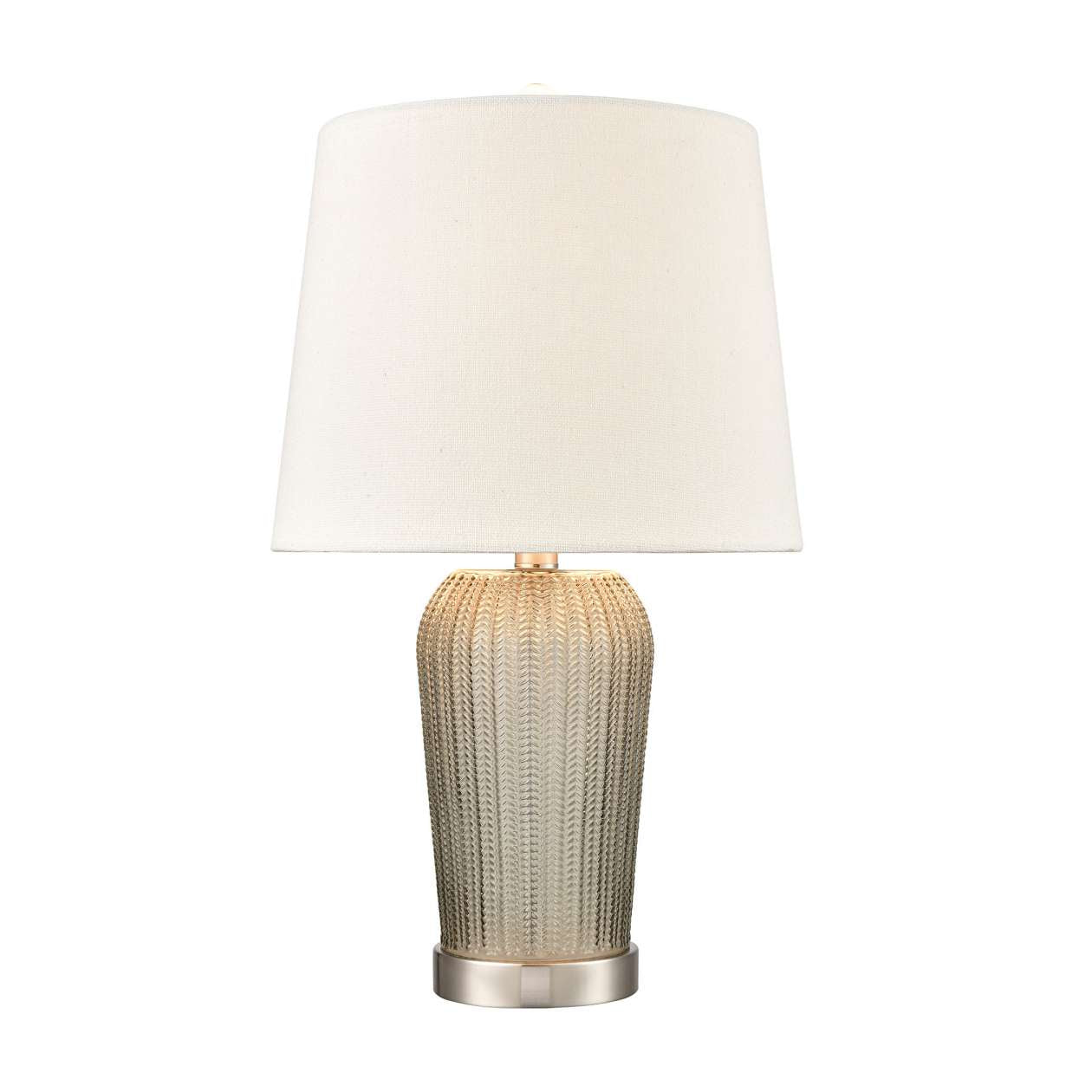 Prosper glass table lamp in gray smoke ELK Home | Table Lamps | Modishstore