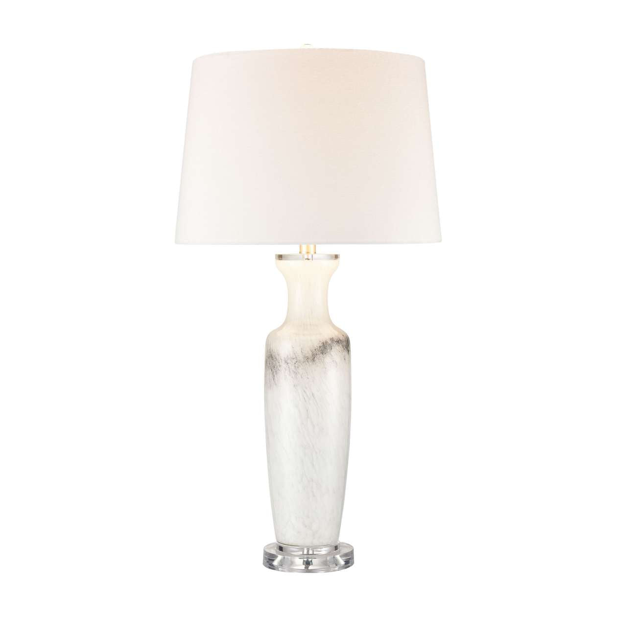 Abilene glass table lamp in White ELK Home | Table Lamps | Modishstore