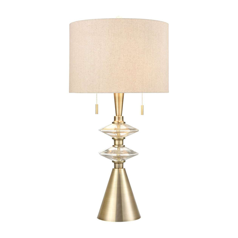 Annetta metal glass table lamp in Antique Brass ELK Home | Table Lamps | Modishstore