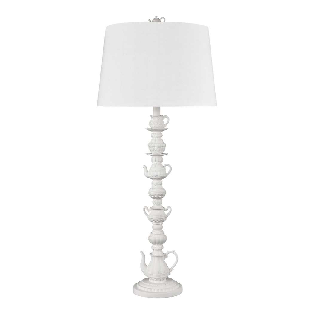 Rosetta Cottage 35'' High 1-Light Table Lamp - Matte White By ELK |Table Lamps |Modishstore - 2