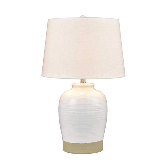 Peli 28'' High 1-Light Table Lamp - White By ELK |Table Lamps |Modishstore 